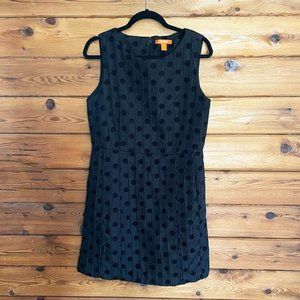 Joe Fresh Black Sleeveless Polka Dot Dress Size 8